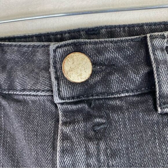 ASOS Denim Faded Black Distressed High Rise Boyfriend Jeans Stretch 28/32 - Picture 5 of 10